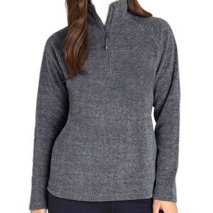 Eddie Bauer Women’s Quarter Zip Pullover Gray Size Small
